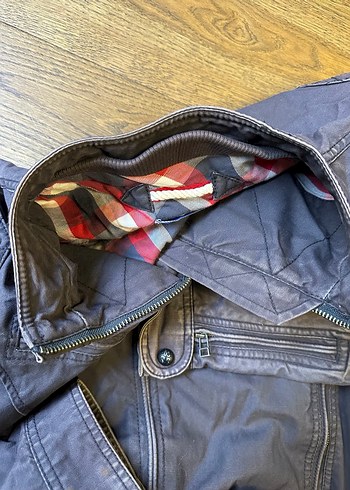 Kahve Erkek Biker Ceket - Görsel 8