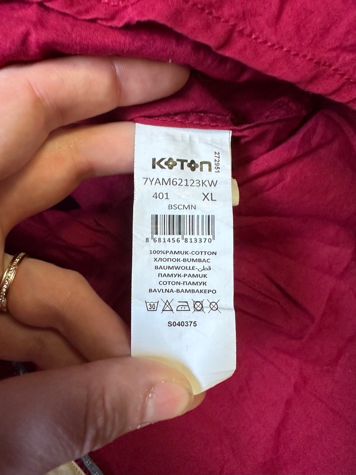 Bordo Uzun Kollu Keten Erkek Gömlek - Görsel 3