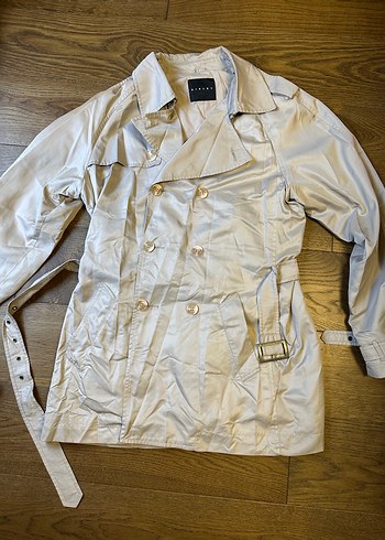 Bej Düğmeli Midi Erkek Trençkot - Görsel 3