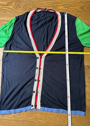 Düğmeli, Renkli Erkek Hırka - Görsel 5