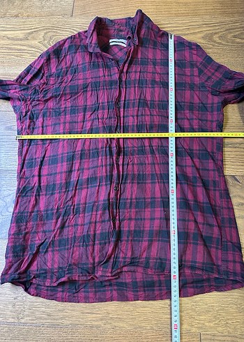 Bordo Uzun Kollu Düğmeli Erkek Gömlek - Görsel 5