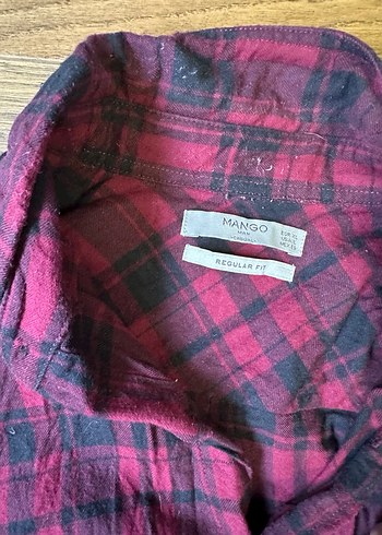 Bordo Uzun Kollu Düğmeli Erkek Gömlek - Görsel 2