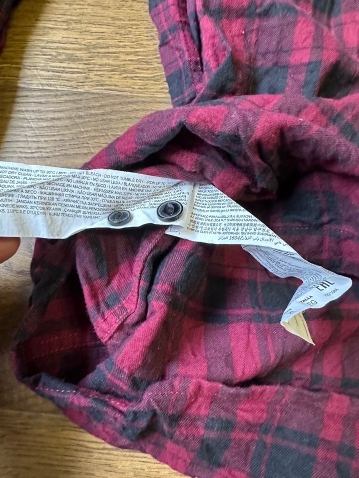 Bordo Uzun Kollu Düğmeli Erkek Gömlek - Görsel 4