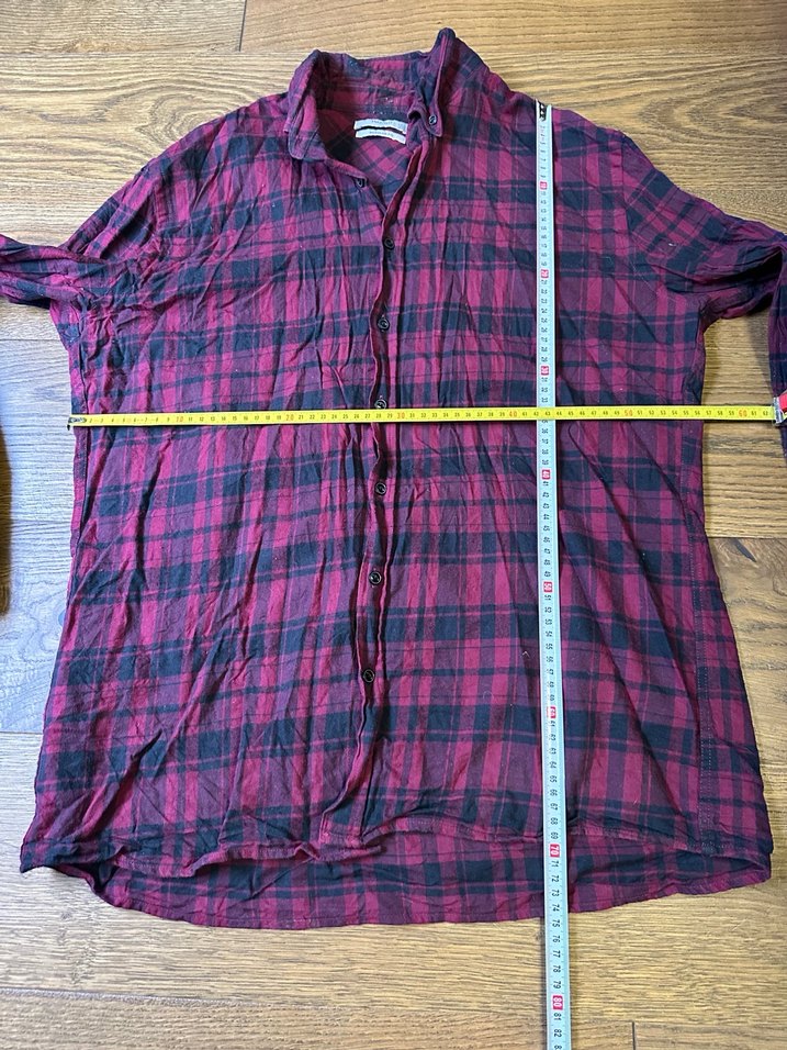 Bordo Uzun Kollu Düğmeli Erkek Gömlek - Görsel 5