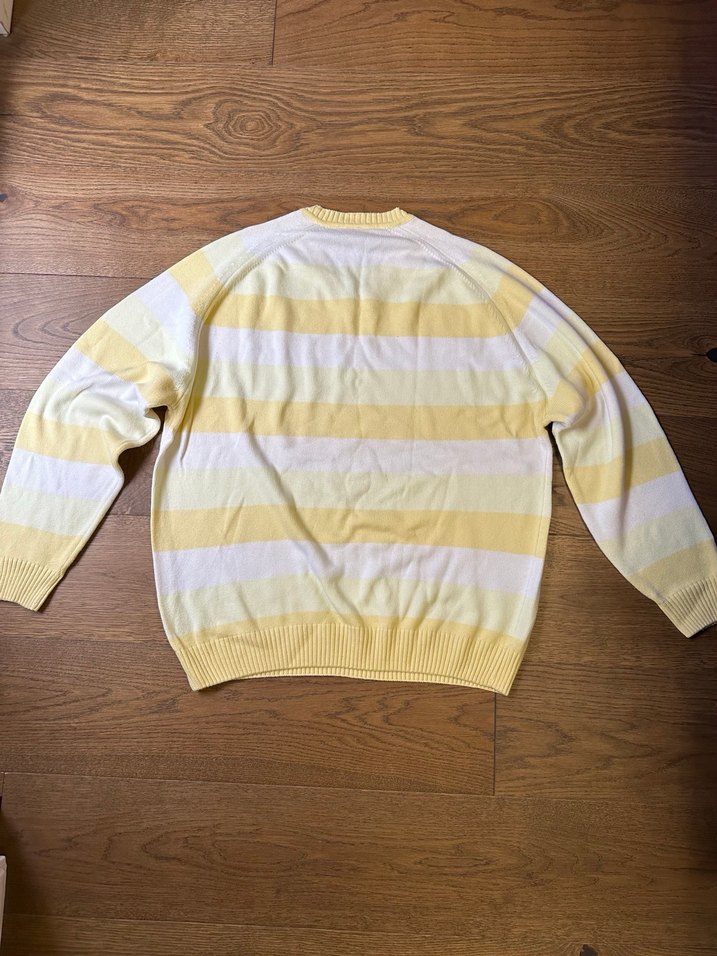 Sarı V Yaka Lacoste Erkek Kazak - Görsel 5