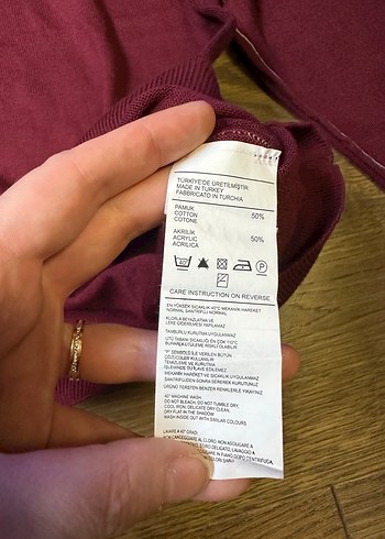 Bordo V Yakalı Erkek Triko Kazak - Görsel 3