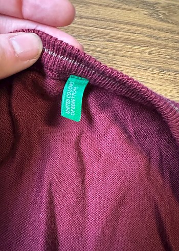 Bordo V Yakalı Erkek Triko Kazak - Görsel 2