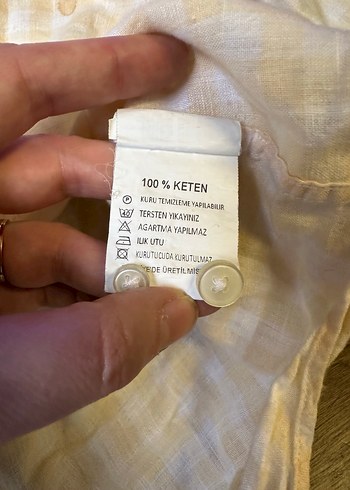 Erkek Sarı Keten Uzun Kollu Gömlek - Görsel 3