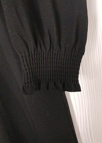 Uzun Siyah Kadın Mevlana ferace - Görsel 2