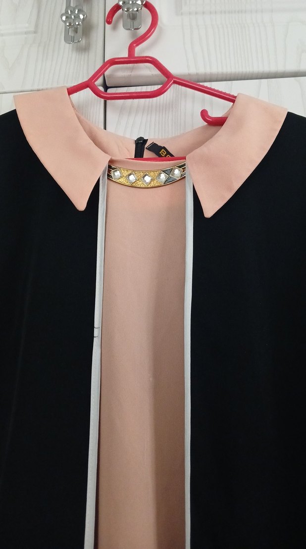 Uzun Kollu Siyah Kadın Tunik - Görsel 3