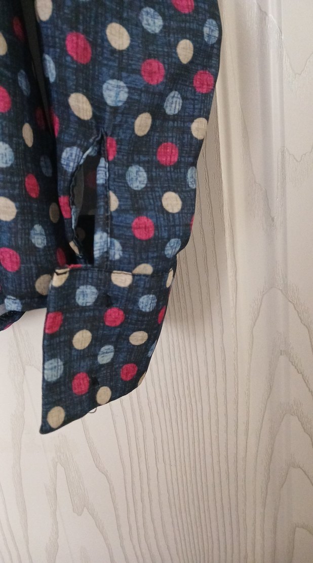 Kadın Çok Renkli Puantiyeli Gömlek - Görsel 5