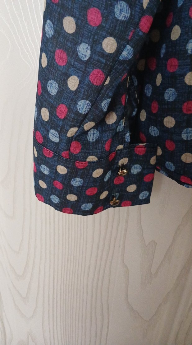 Kadın Çok Renkli Puantiyeli Gömlek - Görsel 4