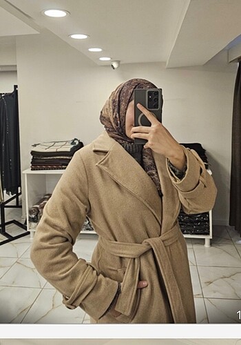 diğer Beden camel Renk Uzun kaşe kaban 