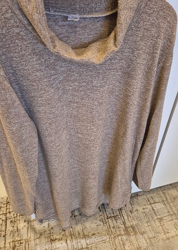 Bej Yüksek Yaka Kadın Triko Kazak MEVSİMLİK - Görsel 6