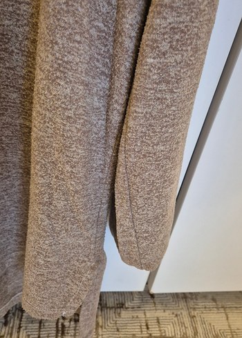 Bej Yüksek Yaka Kadın Triko Kazak MEVSİMLİK - Görsel 4