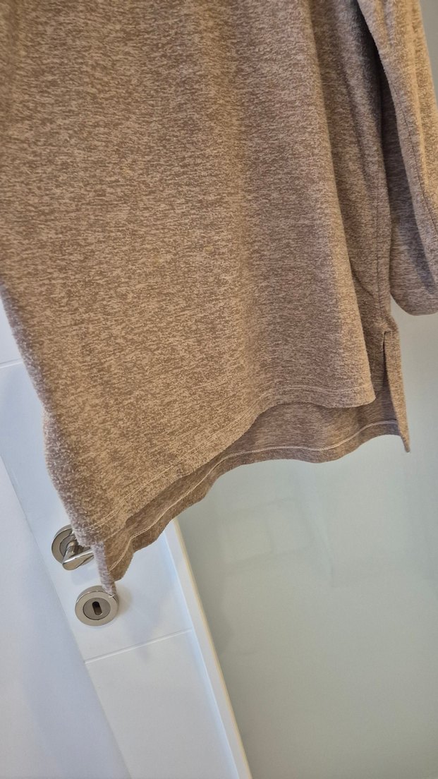 Bej Yüksek Yaka Kadın Triko Kazak MEVSİMLİK - Görsel 3