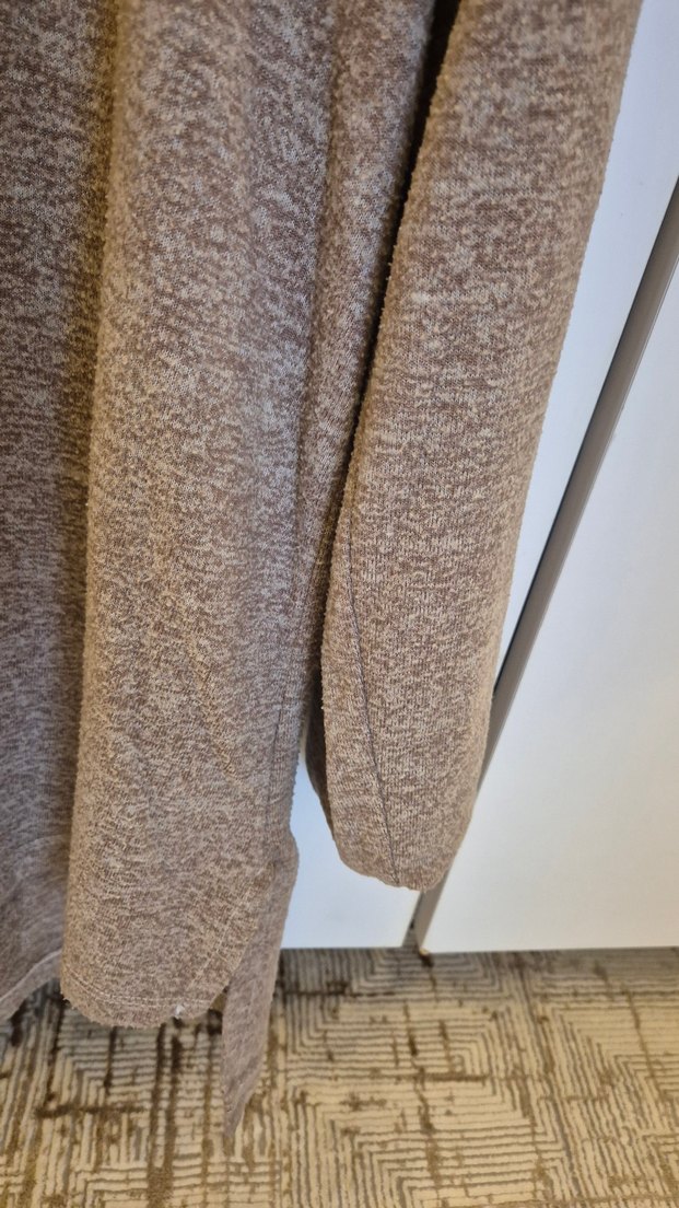 Bej Yüksek Yaka Kadın Triko Kazak MEVSİMLİK - Görsel 4