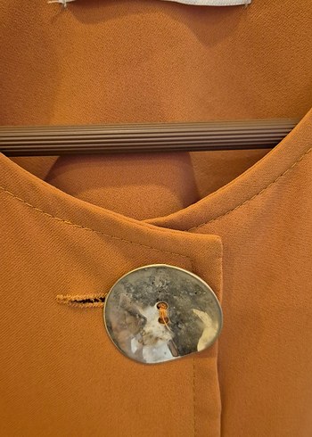 Düğmeli Uzun ister elbise isterseniz tunik kuşaklı - Görsel 2