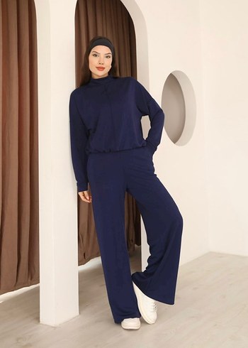 Kadın Kahverengi Uzun Kollu Salaş Eşofman Takımı - Görsel 4