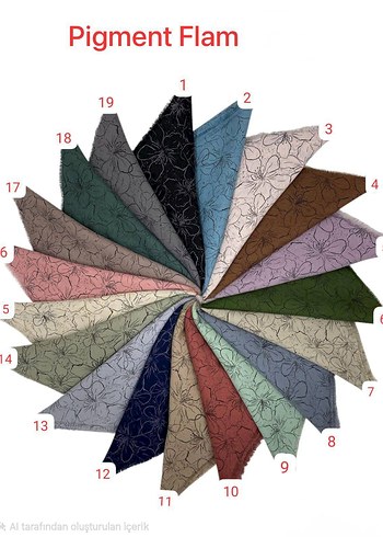 PAMUKLU LACİVERT VE DEĞİŞİK RENKLERDE KALİTELİ FULAR VE EŞARP - Görsel 11