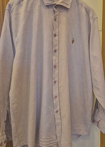 ÇOK TATLI LİLA RENK DÜĞMELİ  KOLLU ERKEK GÖMLEK MARKA. - Görsel 7