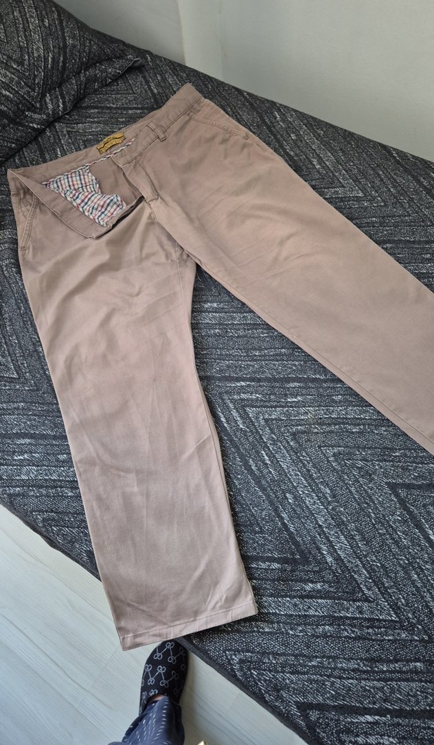 AÇIK KAHVE ERKEK  DENİM PANTOLON REGULAR BEDEN. TOK KUMAŞI VAR. - Görsel 5