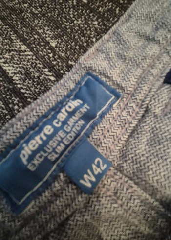 MAVİ RENK KETEN PAMUK KARIŞIMI DÖKÜMLÜ RAHAT VE ŞIK PANTOLON - Görsel 7