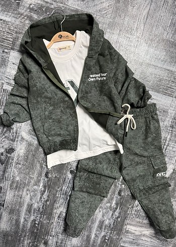 Erkek Çocuk Kapüşonlu Bağlamalı Takım - Görsel 2