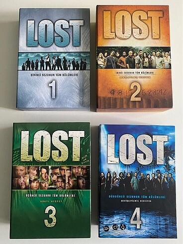 Lost 1- 2- 3 ve 4 dvd