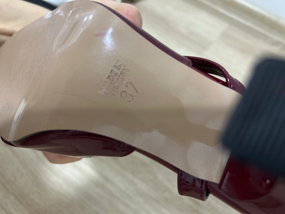 Bordo Tokalı Stiletto Kadın Ayakkabı - Görsel 3