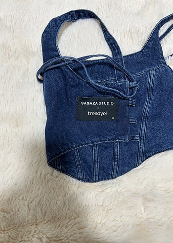 Trendyol Sagaza Denim Büstiyer - Görsel 2