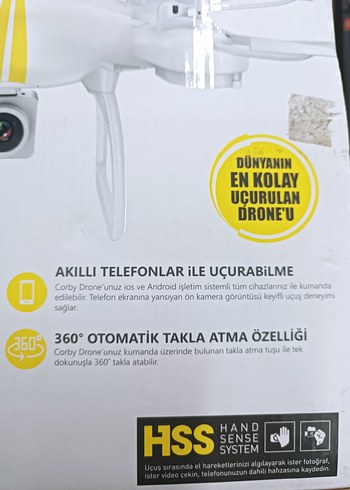  Beden Beyaz Drone ve Aksiyon Kamerası