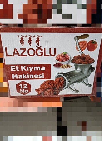 Kıyma salça makinesi, 12 numara. SIFIR ambalajında kutusunda 