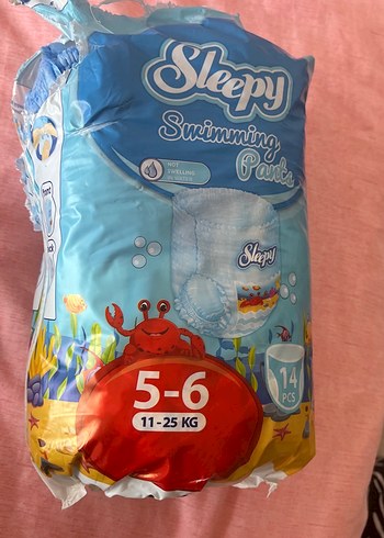 Sleepy Yüzme Külotu Bebek Bezi 5-6 Numara