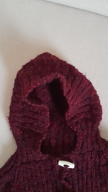 18-24 Ay Beden bordo Renk 1,5 yaşa kadar kapsonlu hirka