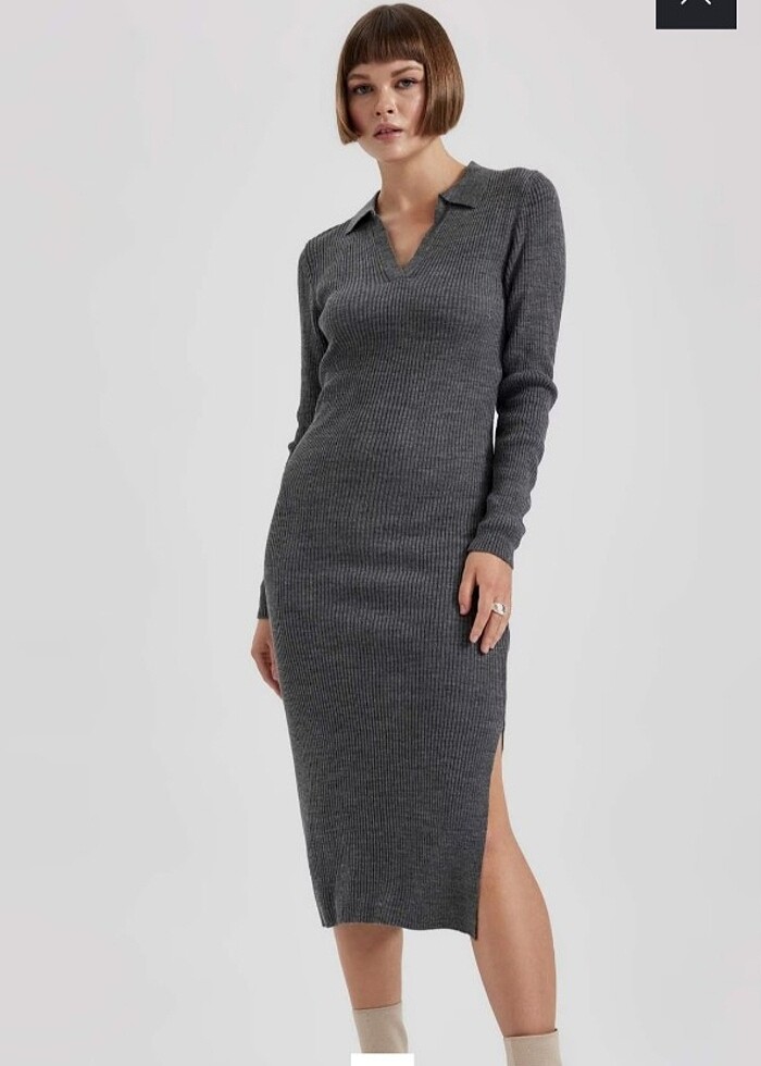 Defacto Gri Elbise - Görsel 2