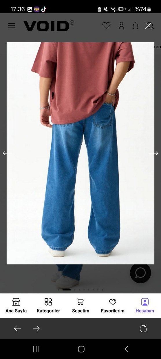 Void Koyu Mavi Premium Baggy Pantolon - Görsel 2