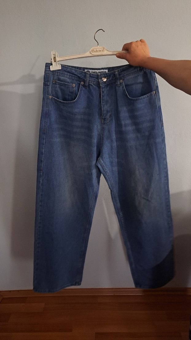 Void Koyu Mavi Premium Baggy Pantolon - Görsel 3