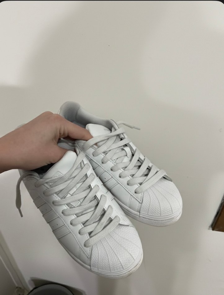 Beyaz Kadın spor ayakkabı adidas ithal süperstar - Görsel 2