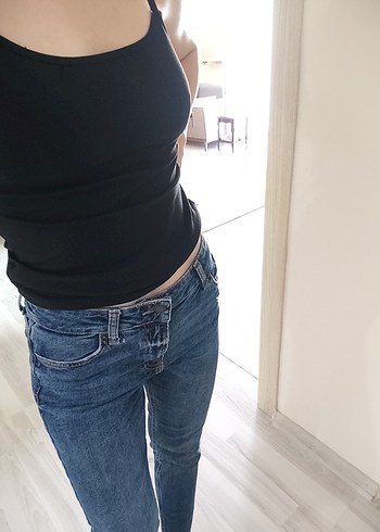 Bershka BERSHKA Lacivert Slim Jean