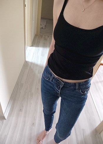 BERSHKA Lacivert Slim Jean