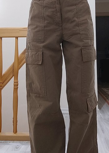 36 Beden kahverengi Renk PULL&BEAR KARGO PANTOLON