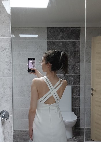 s Beden ZARA BEYAZ ELBİSE