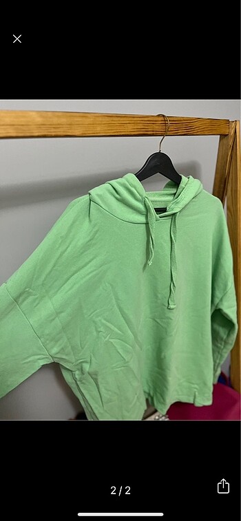 Diğer Yeşil sweat oversize