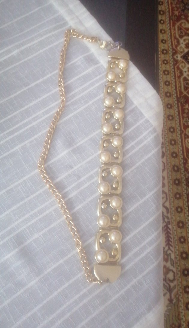 Vintage Altın Renk Zincir Detaylı Kadın El Zinciri Kemer - Görsel 2