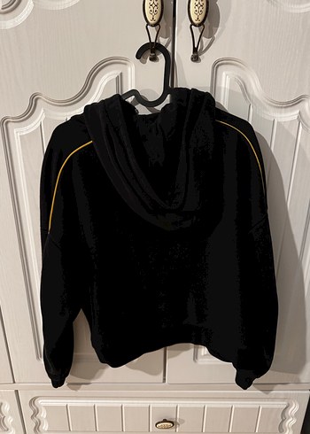 Siyah Kadın Sweat Hırka - Görsel 3