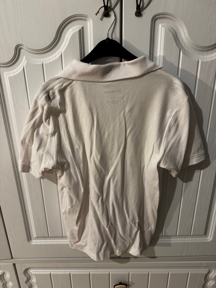 Lc Waikiki Beyaz Polo Yaka Tişört - Görsel 4