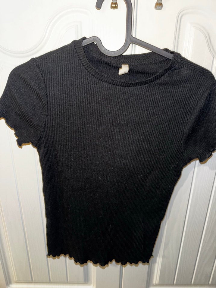 Siyah Crop Üst - Görsel 3