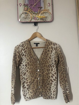 s Beden çeşitli Renk Mango Marka Leopar Hırka