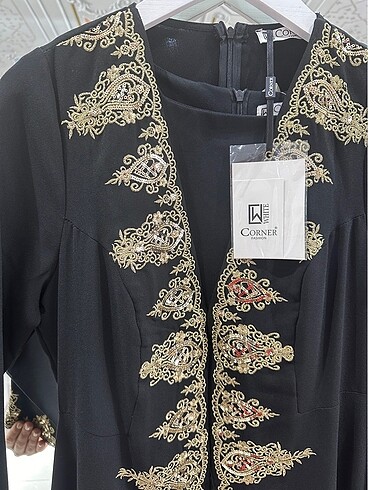 36 Beden WHITE CORNER SIRMALI KAFTAN TAKIMI